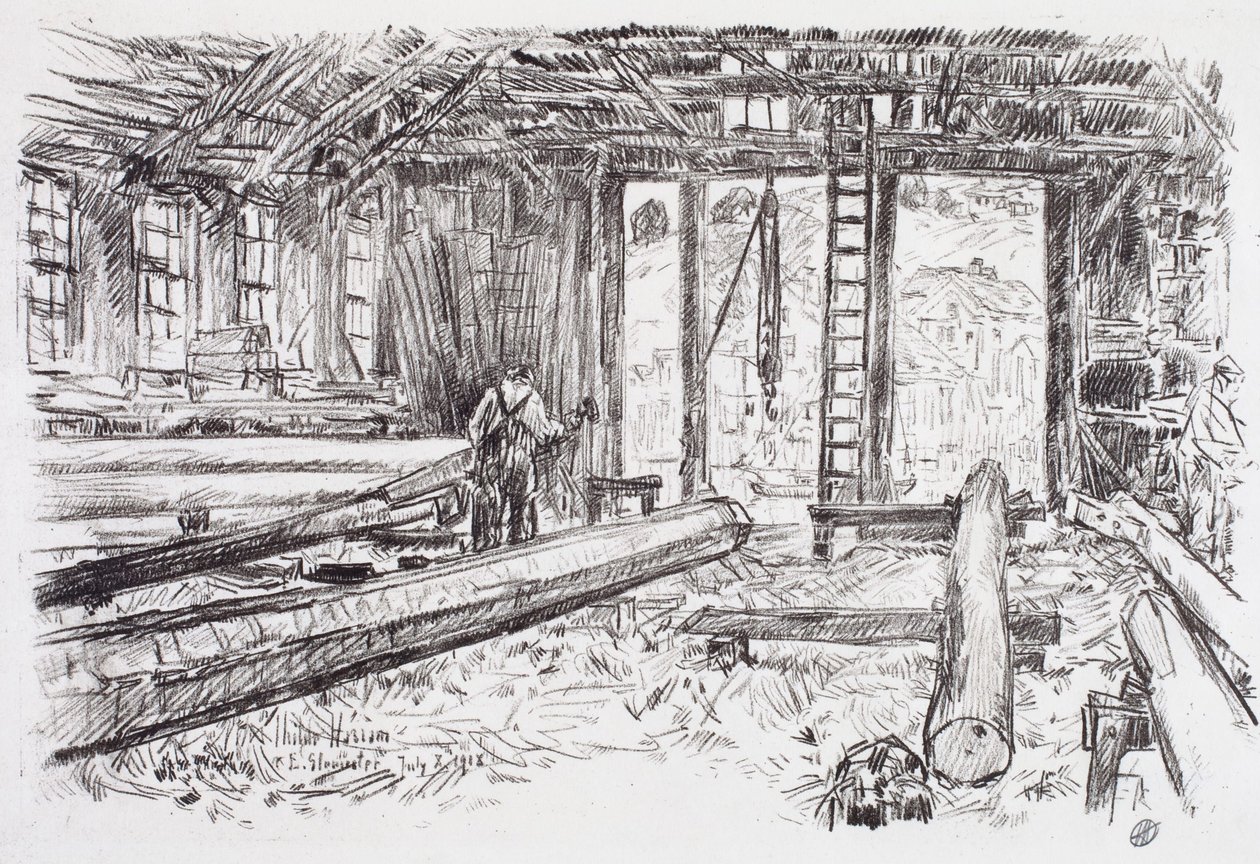 Spar Shop, Gloucester - Childe Hassam