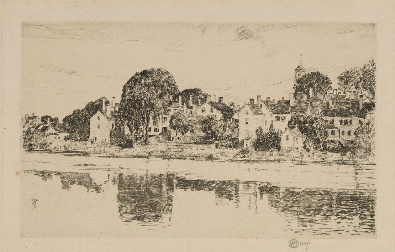 The Chimneys, Portsmouth - Childe Hassam