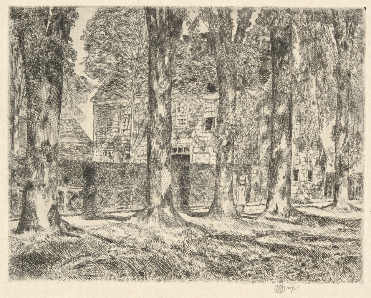Les ormes du village, 1923 - Childe Hassam