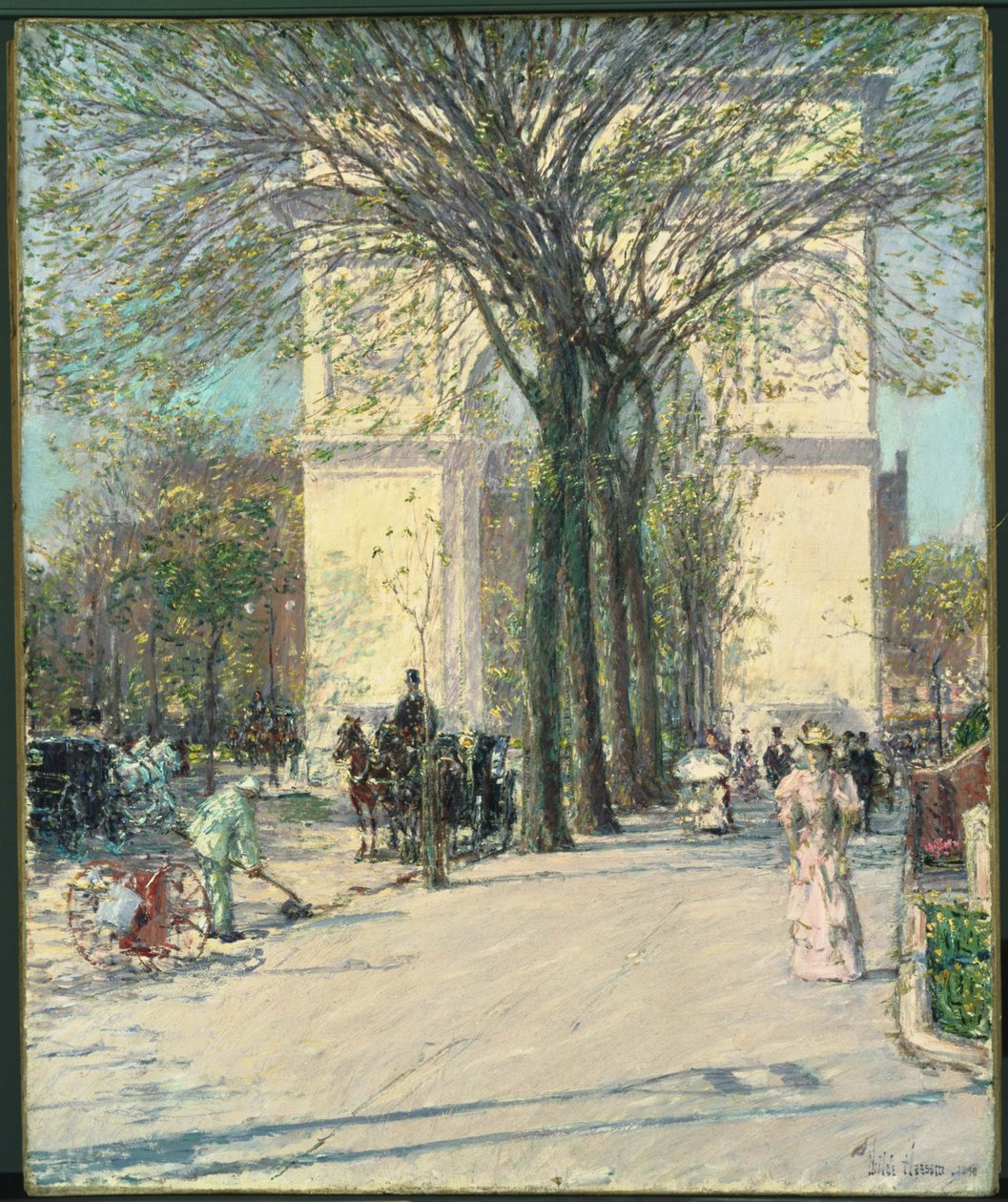 Washington Arch, printemps - Childe Hassam