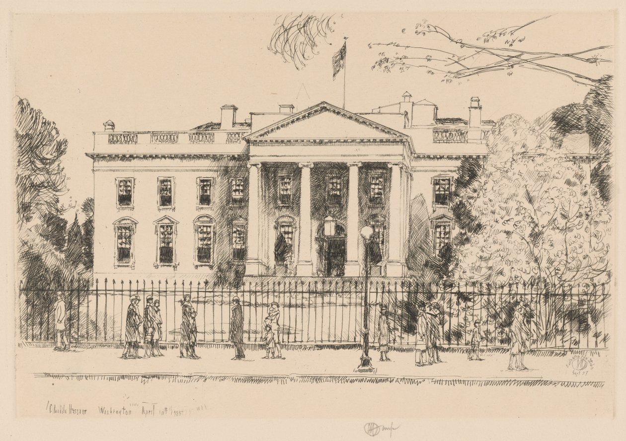 Maison-Blanche, Washington, 1925 - Childe Hassam