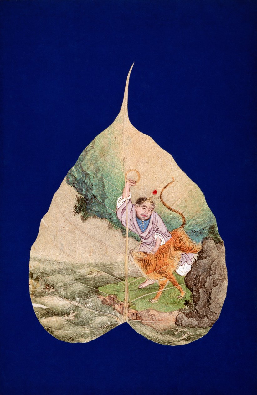 Bhadra avec un Tigre - Chinese School