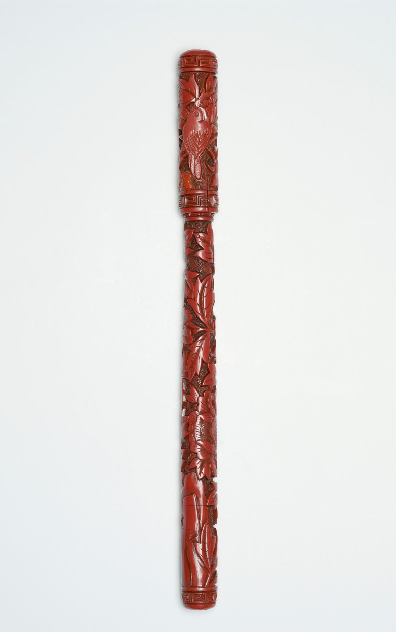 Brosse sculptée et couvercle, chinois, 16ème siècle - Chinese School