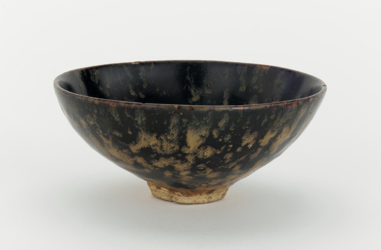Bol à thé en céramique Jizhou, 1279-1368 - Chinese School