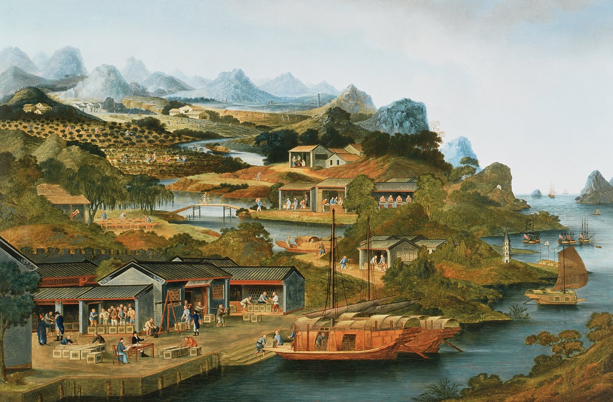 Le commerce du thé en Chine - Chinese School