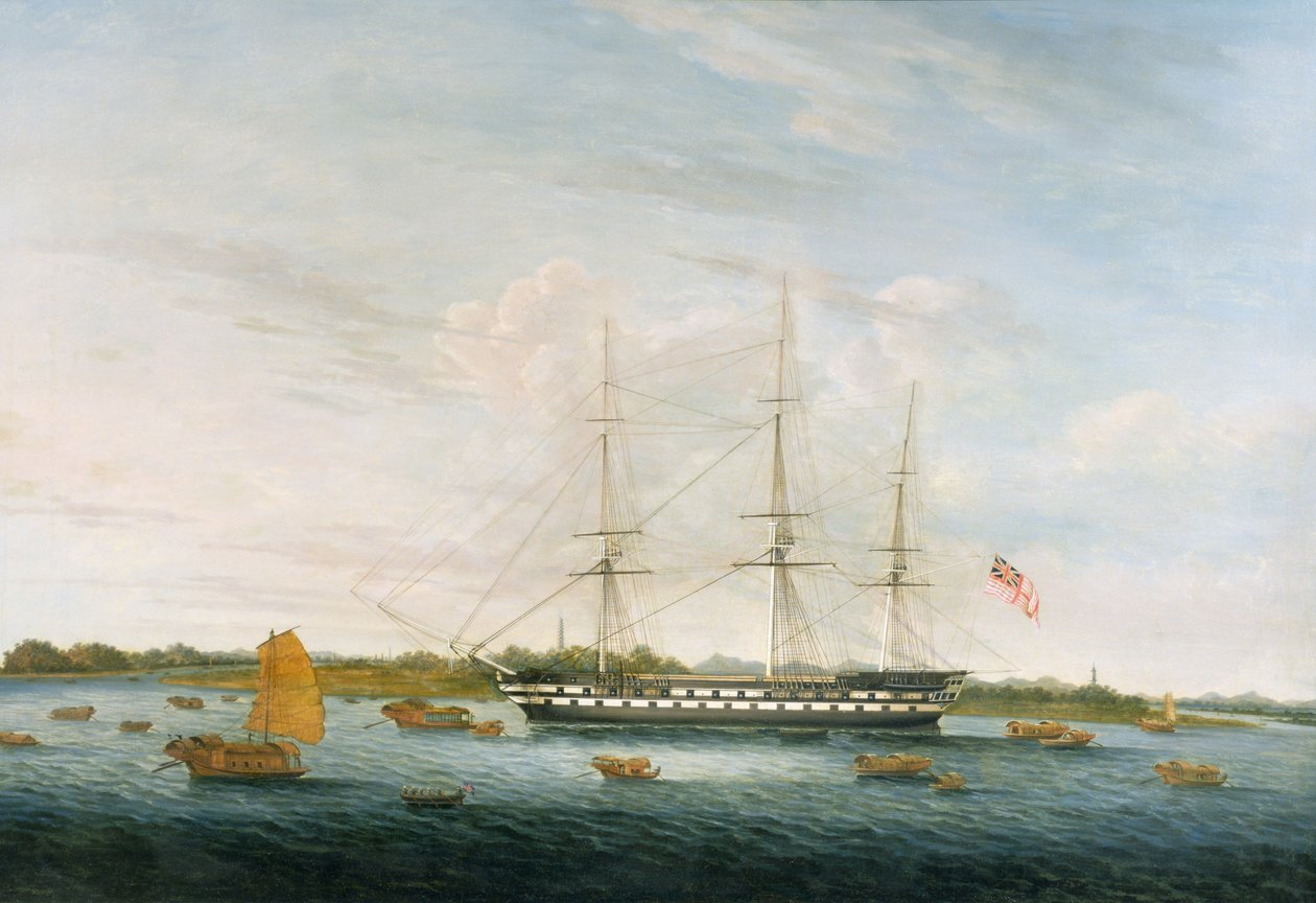 Le comte de Balcarras de la Compagnie des Indes orientales à Canton, 1816 - Chinese School