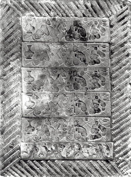 Brique funéraire estampée, dynastie Han (206 av. J.-C. - 220 apr. J.-C.) - Chinese School Chinese School