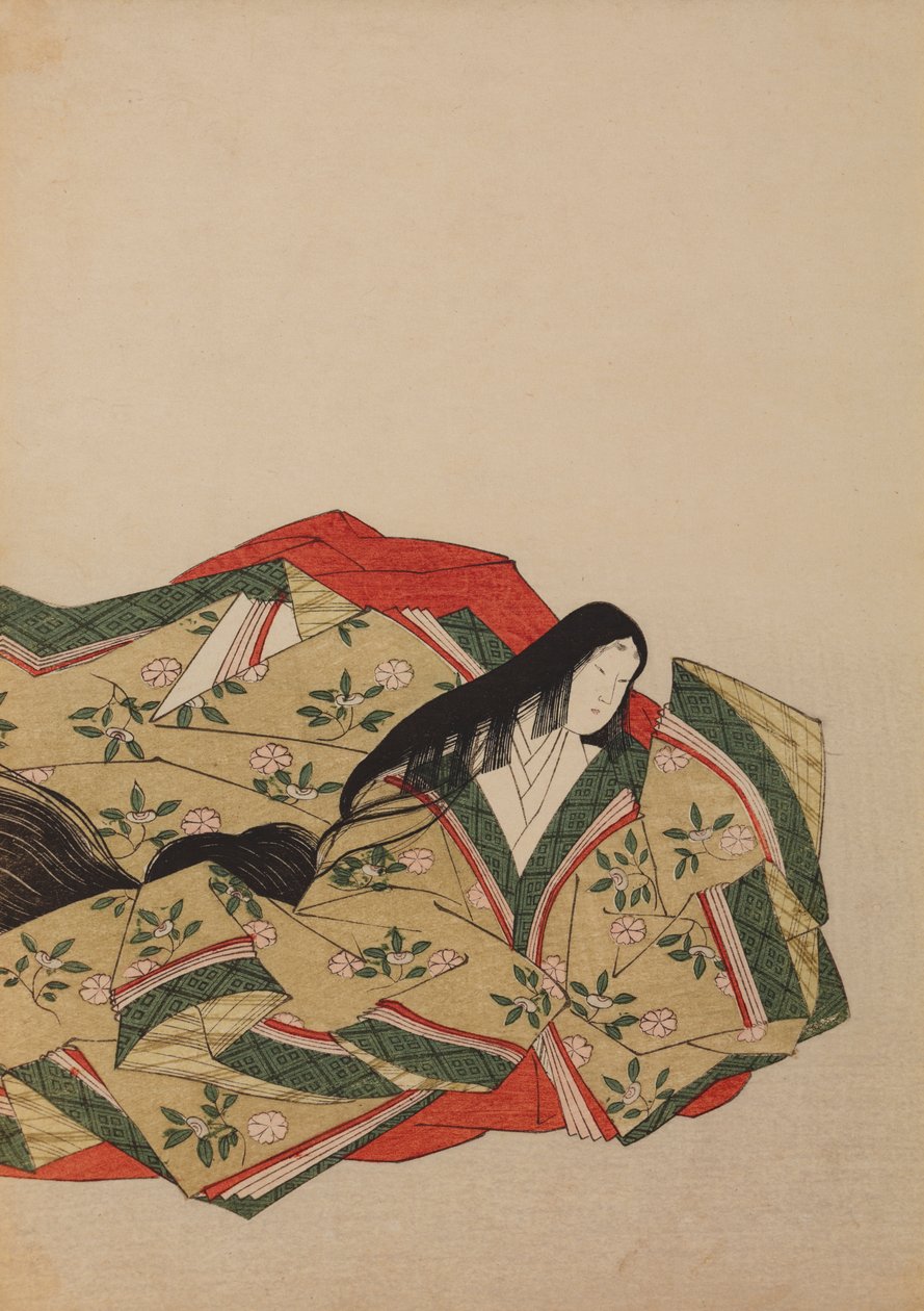 Une dame de la cour vêtue d