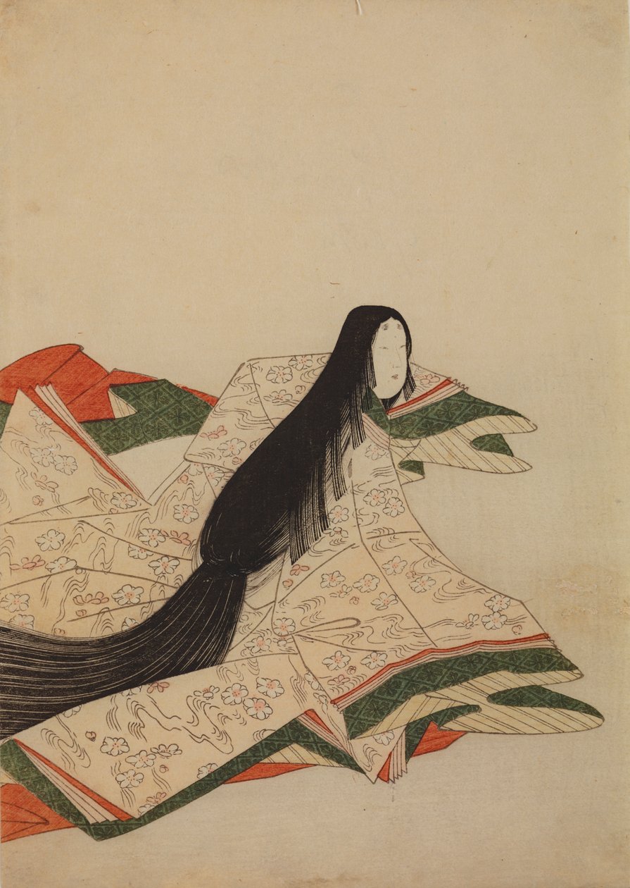 Une dame de la cour vêtue d