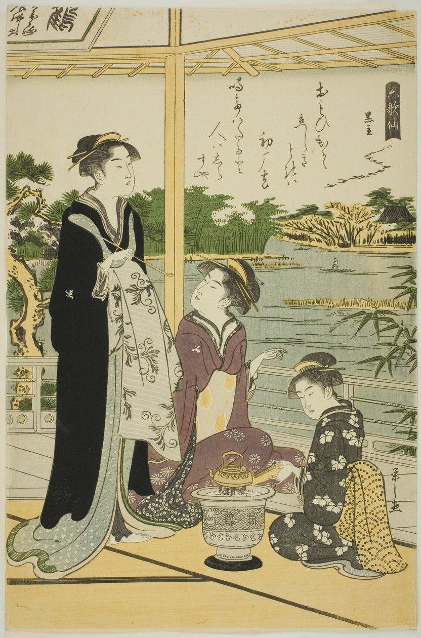 Kuronushi, de la série "Six poètes immortels (Rokkasen)" - Chobunsai Eishi