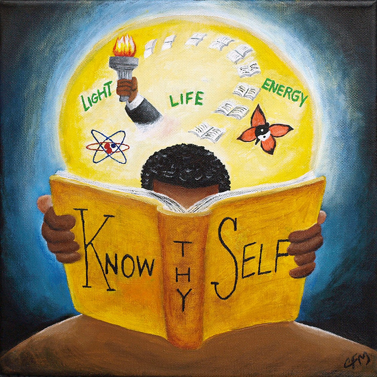 Know thy Self, 2015 (acrylique sur toile) - Chris Fabor