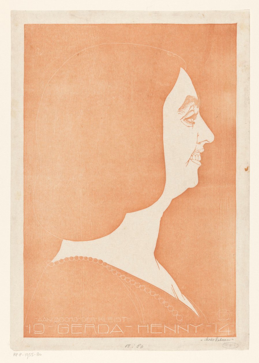 Portrait de Gerda Henny - Chris Lebeau (signed by artist)