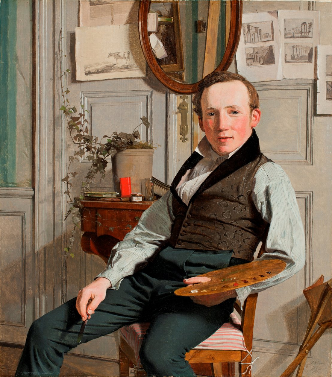Portrait de Frederik Sødring - Christen Schjellerup Købke