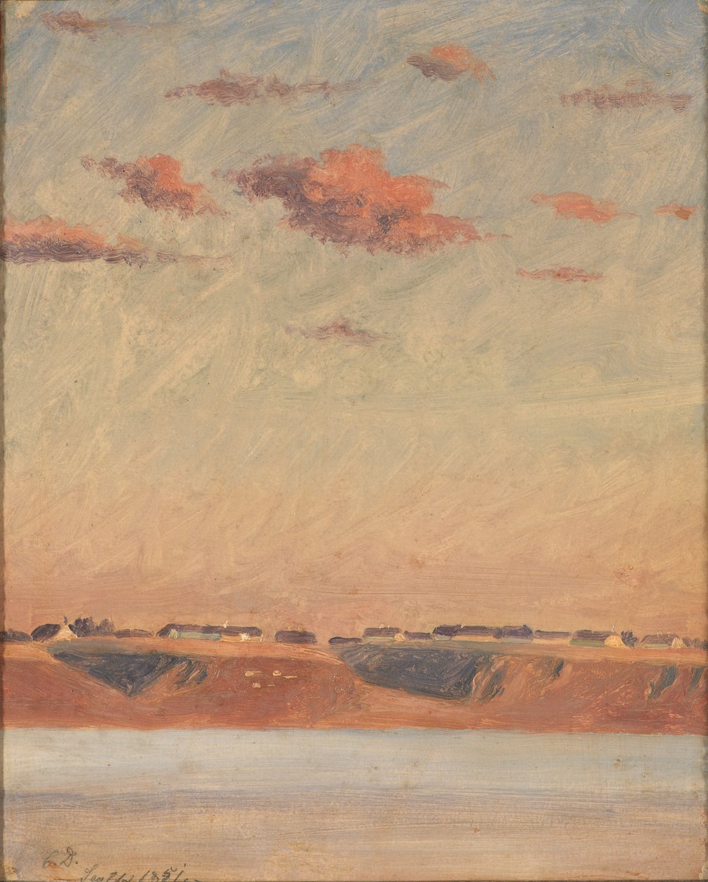 Le fjord de Lim au Jutland. Étude - Christen Dalsgaard