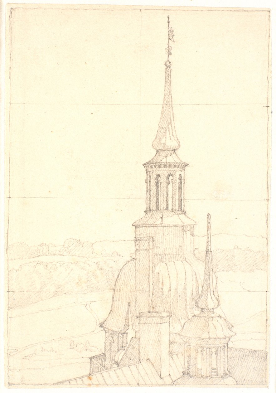Une des deux petites tours de Frederiksborg - Christen Købke