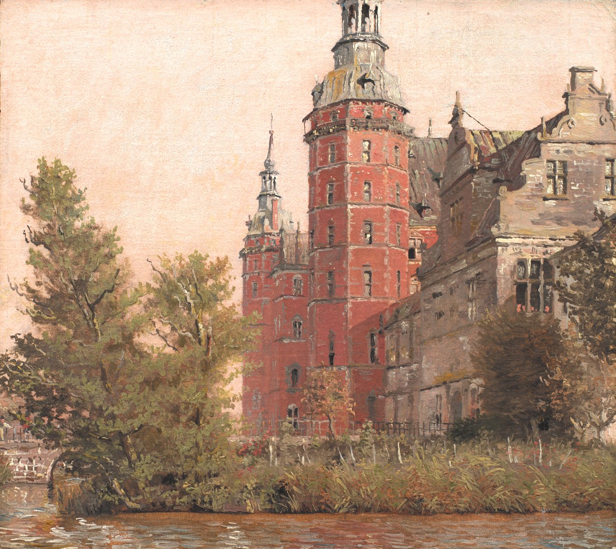 Château de Frederiksborg vu du nord-ouest. Étude - Christen Købke