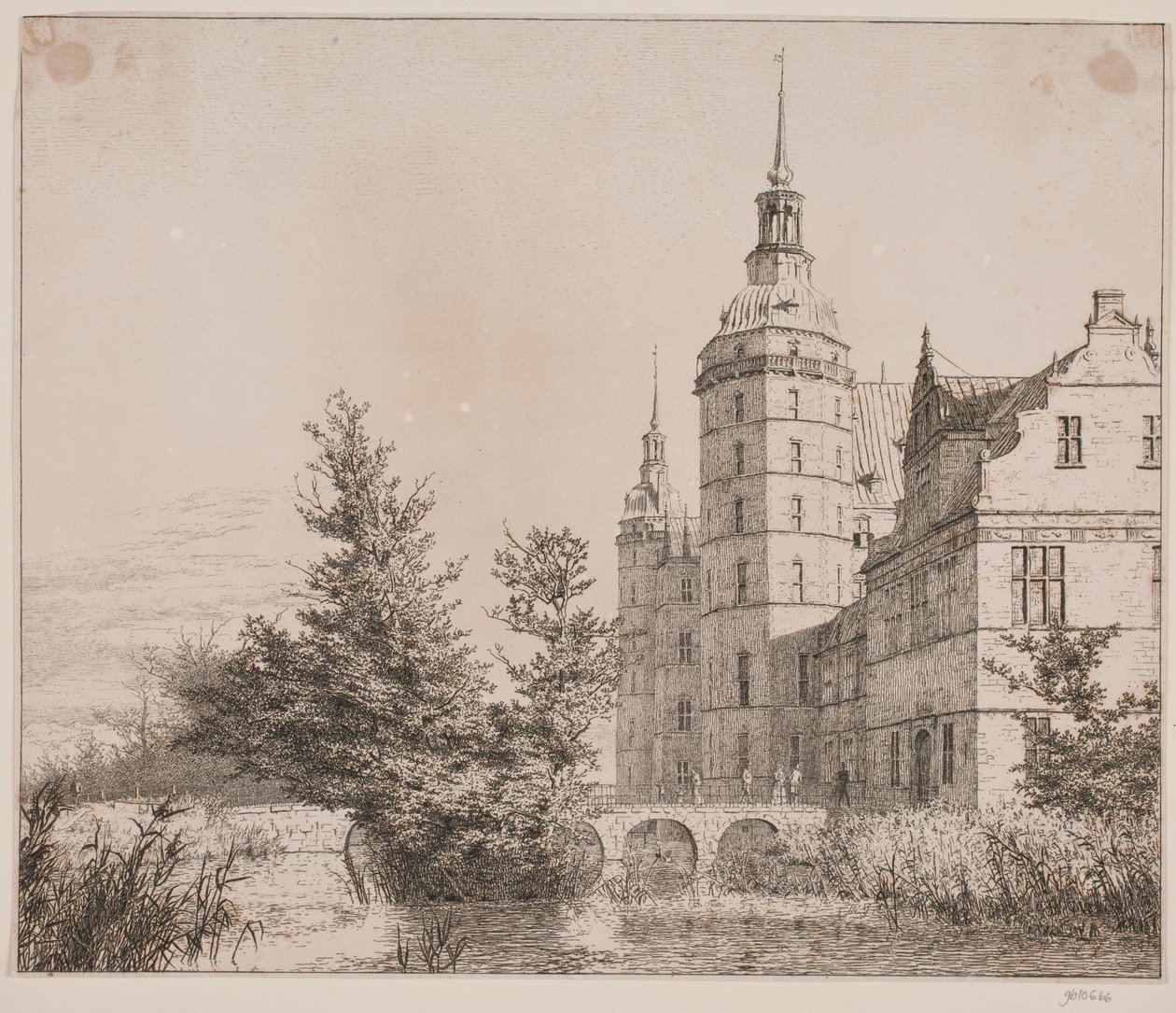 Château de Frederiksborg. Partie près du pont de la Monnaie - Christen Købke
