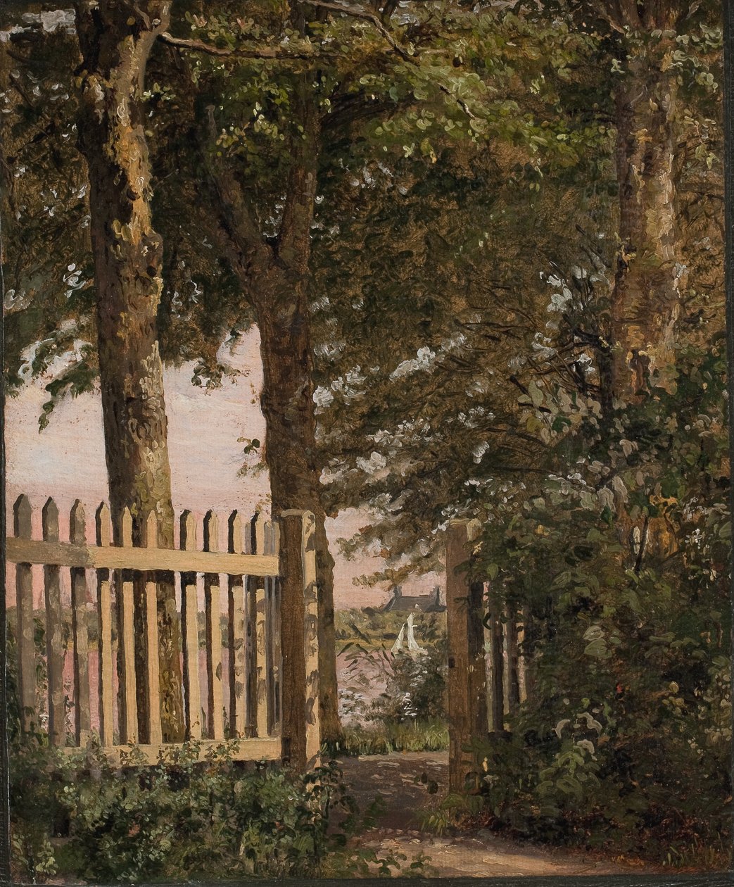 La porte du jardin de la maison de l