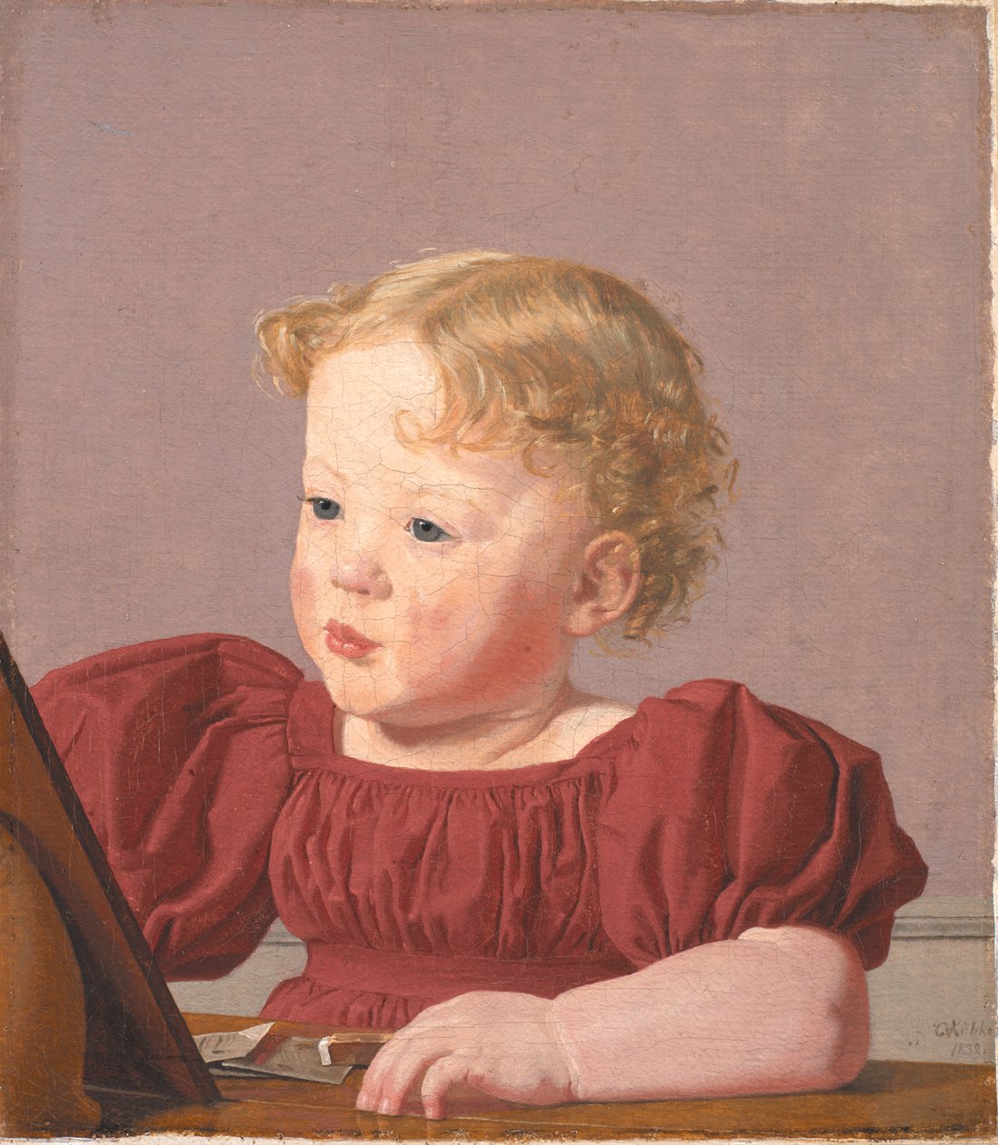Ida Thiele, la future Mme Wilde, enfant - Christen Købke