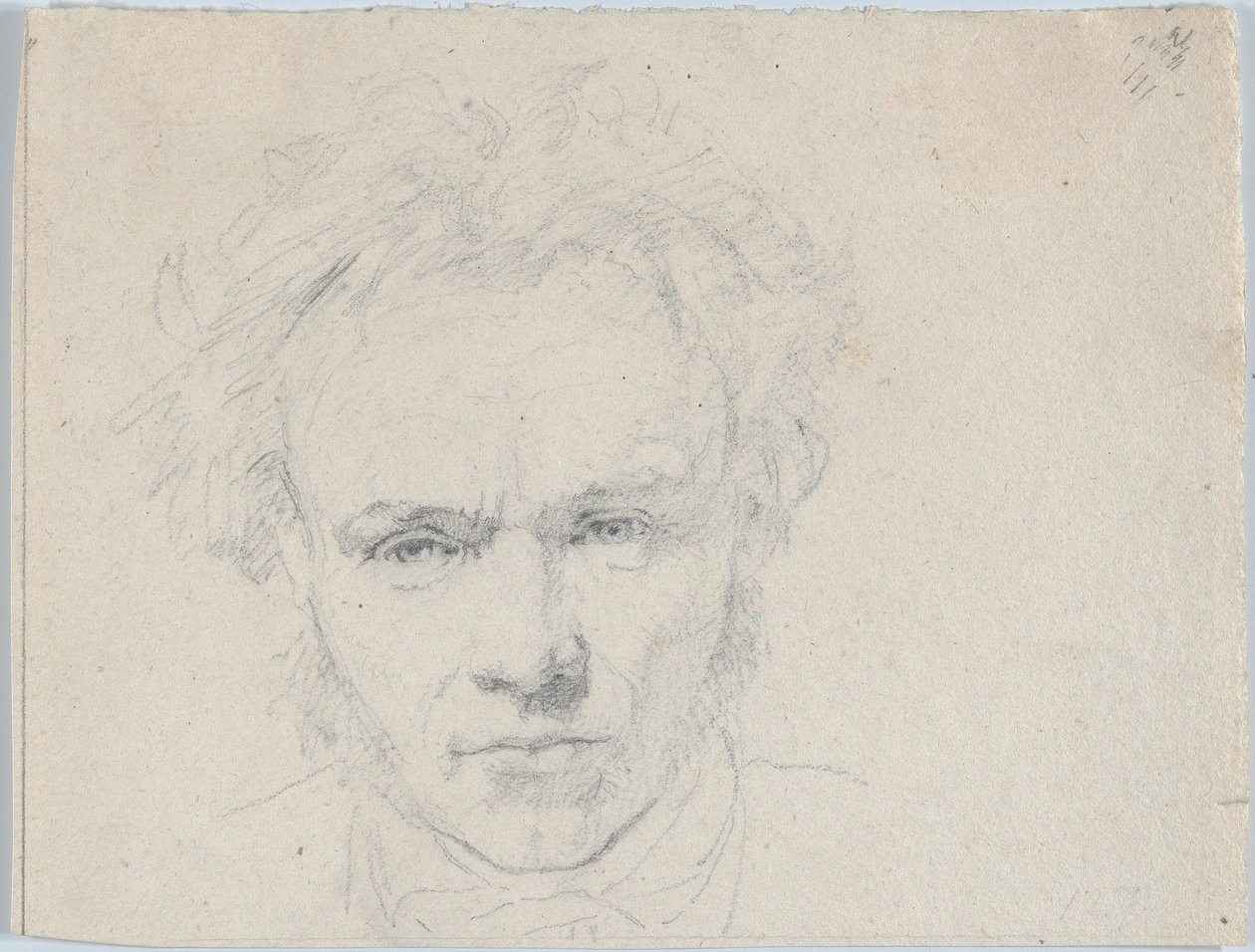 Portrait du sculpteur Hermann Ernst Freund - Christen Købke