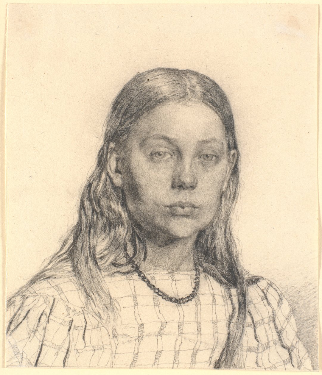 Jeune fille. Buste - Christen Købke