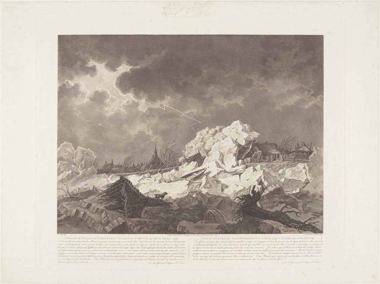 Vue des glaces qui s