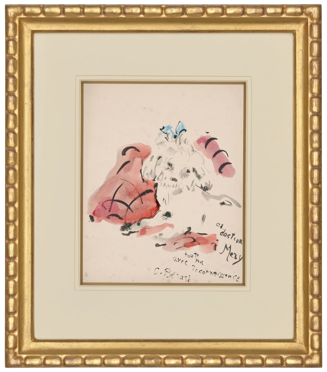 Petit chien (recto) (pastel à l
