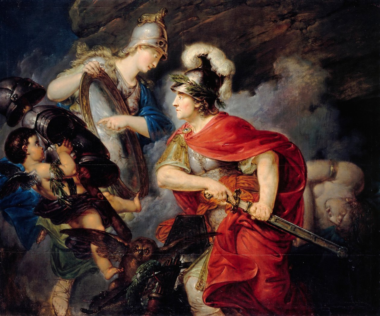 Allégorie de Frédéric le Grand en Persée Le début de la guerre de Sept Ans, 1789 - Christian Bernhard Rode