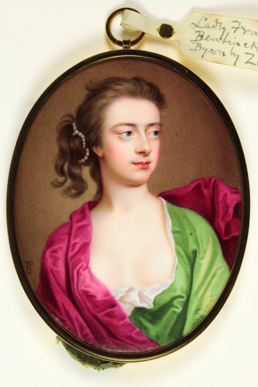 Lady Frances Wilhelmina Bentinck, Lady Byron - Christian Friedrich Zincke