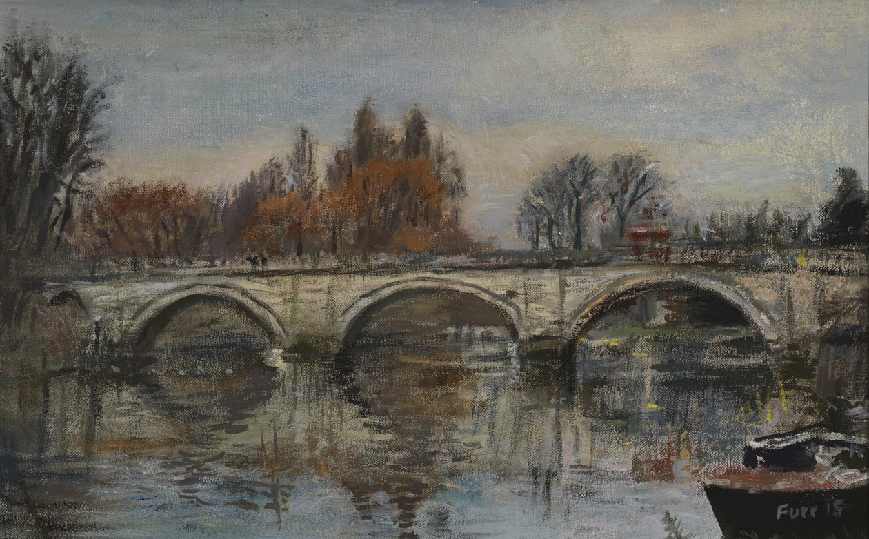 Automne éternel, feuilles rouges - Pont de Richmond - Christian Furr