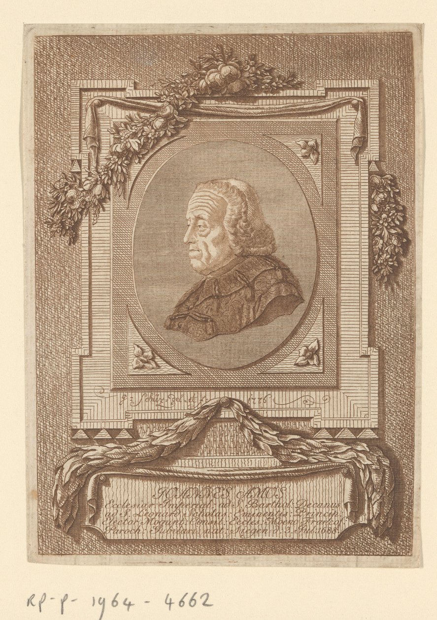 Portrait de Johann Baptist Amos - Christian Georg Schütz (I)
