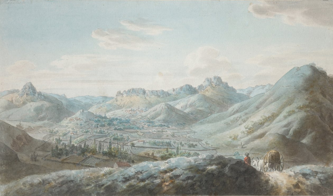 Vue de la chaîne de montagnes Taraktash dans les montagnes de Crimée, années 1810 - Christian Gottfried Heinrich Geissler