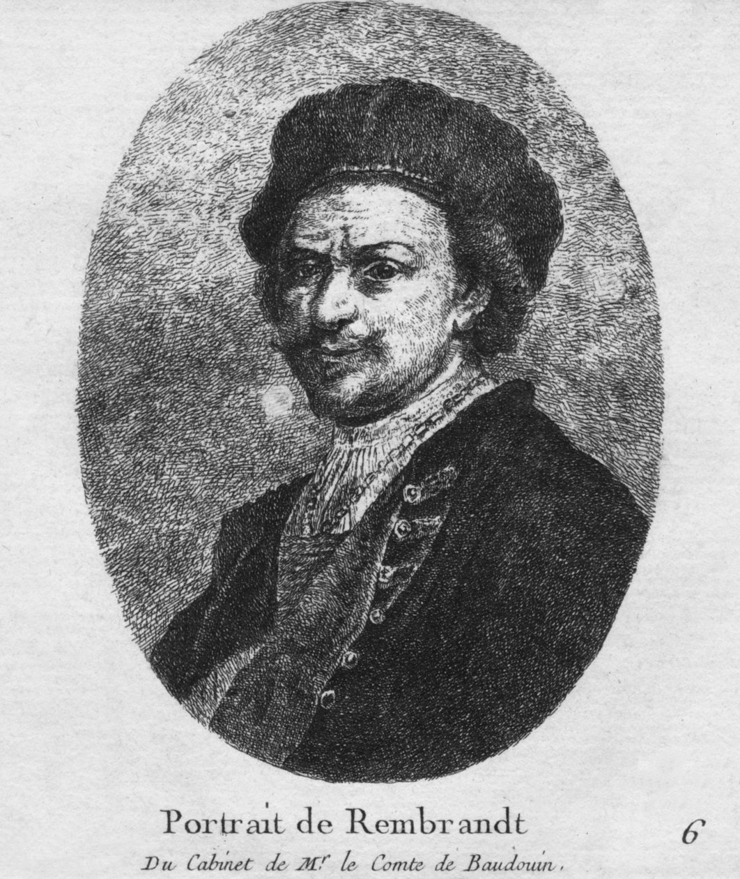 Portrait de Rembrandt - Christian Gottfried Schultze