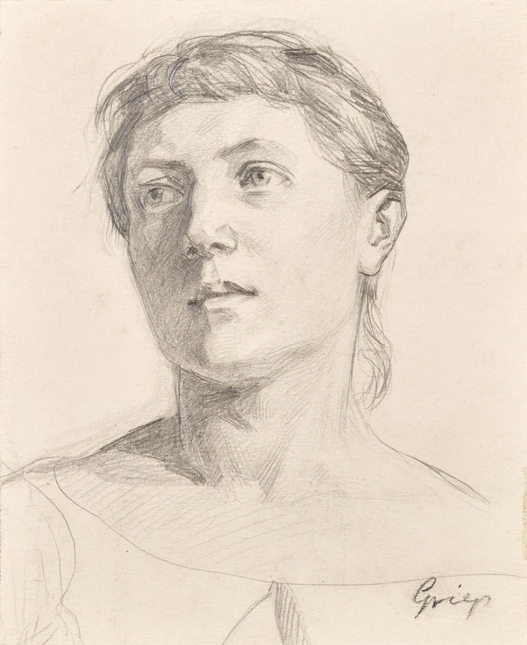 Portrait de fille - Christian Griepenkerl