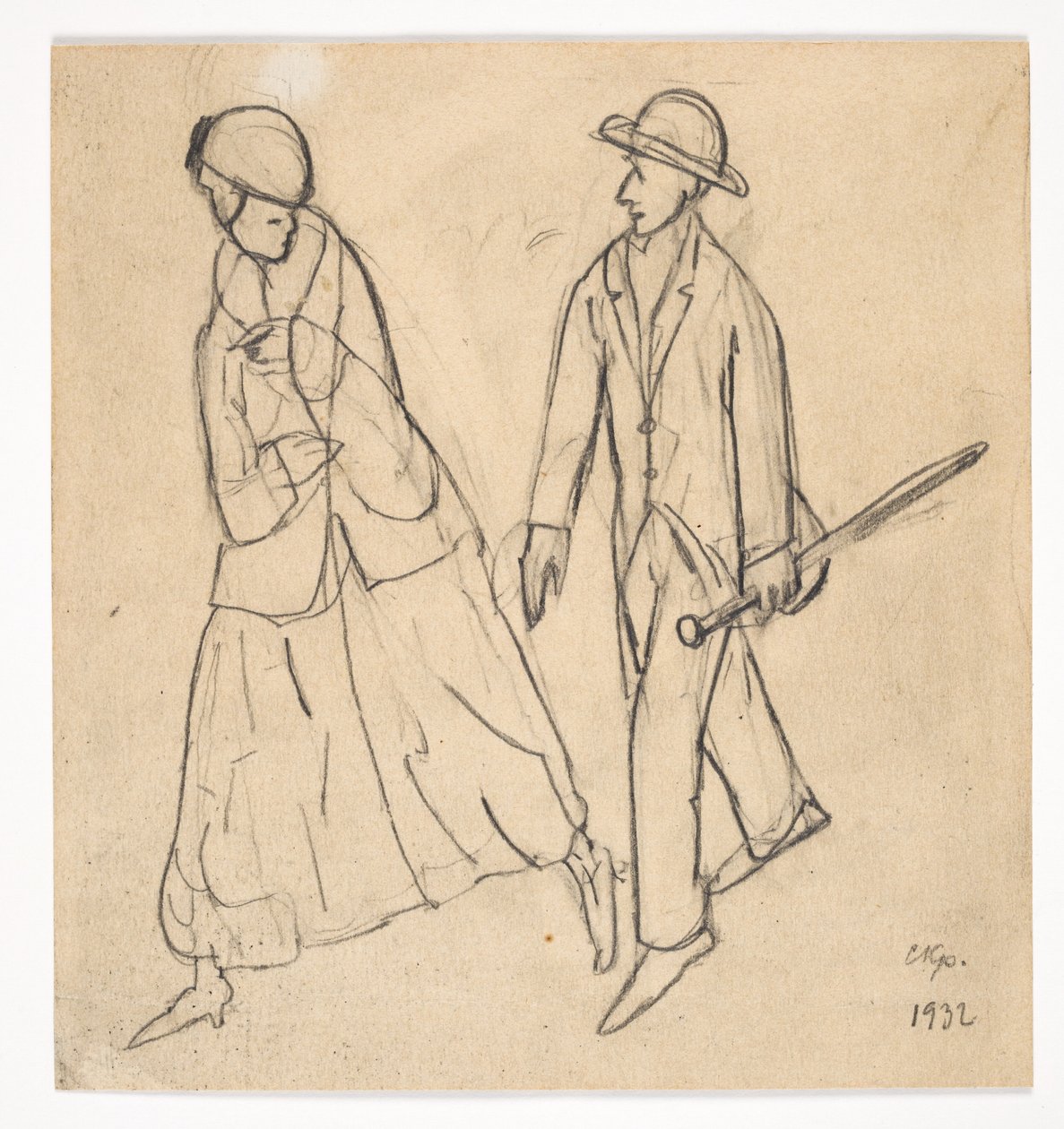 Deux figures - Christian Kongstad Petersen