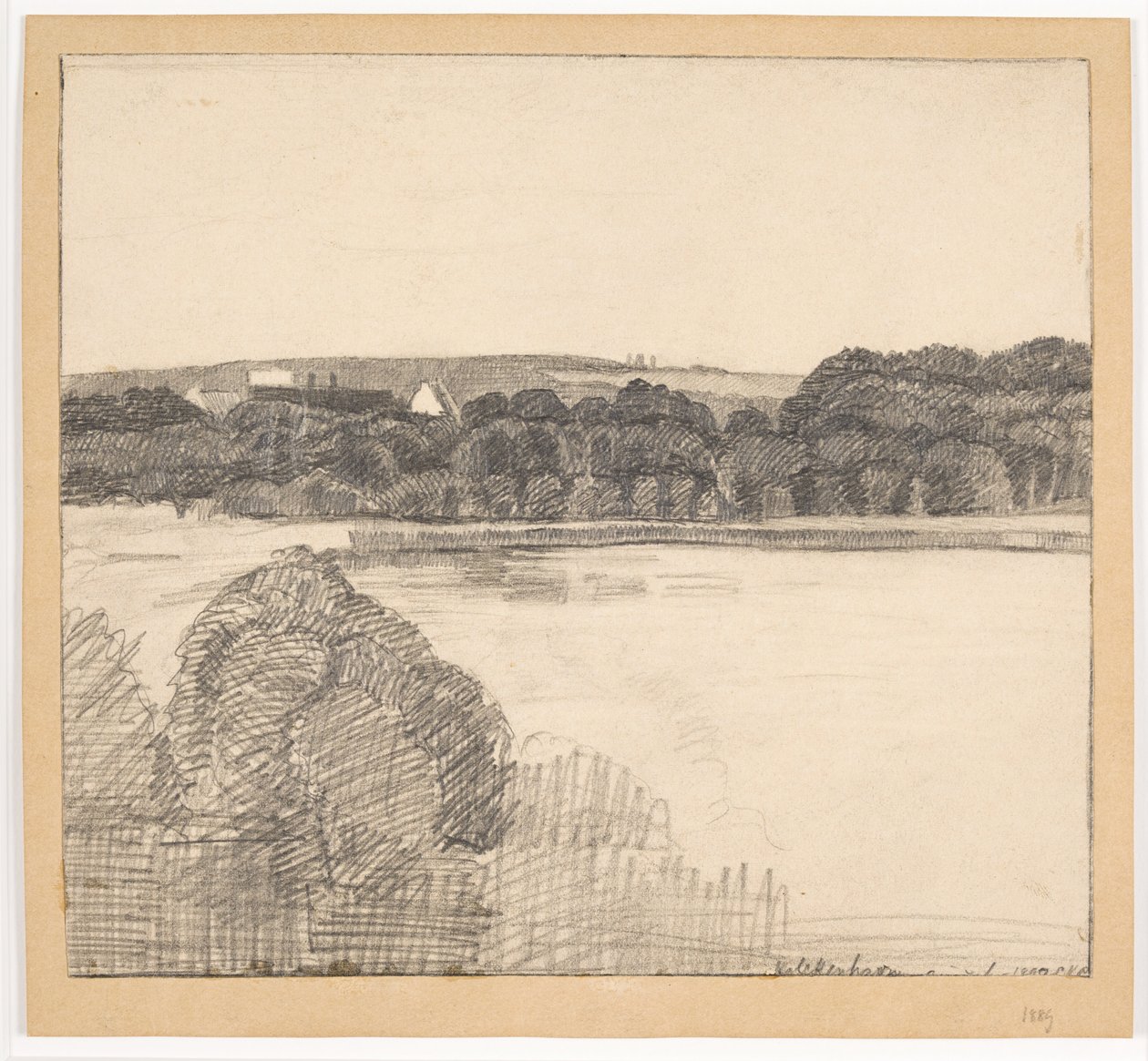 Vue sur le lac vers le manoir - Christian Kongstad Petersen