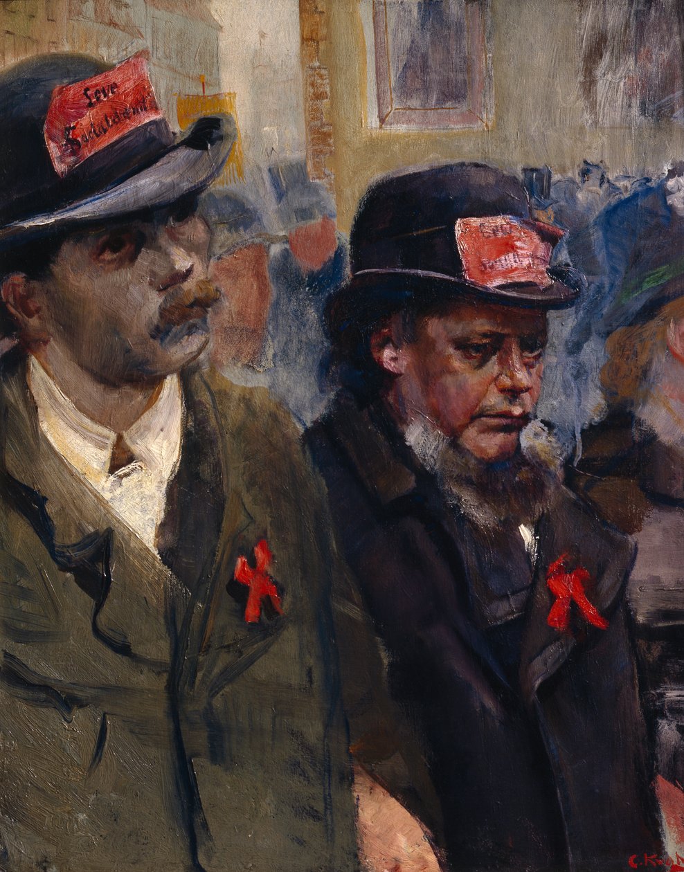 Un cortège socialiste - Christian Krohg