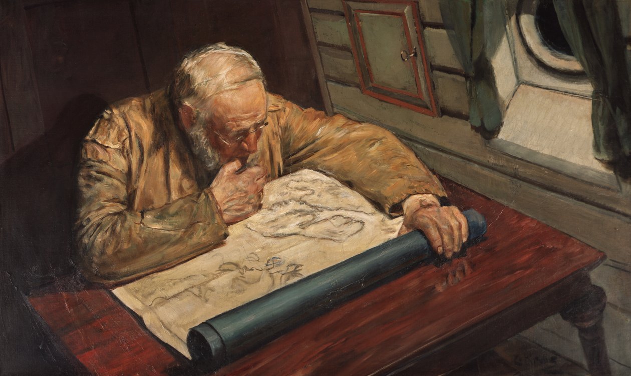 Dans la maison des cartes - Christian Krohg