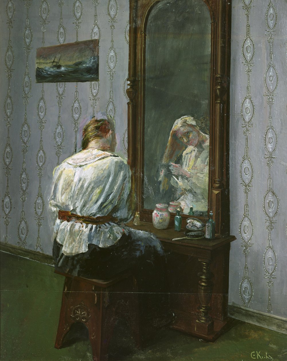 Devant le miroir - Christian Krohg