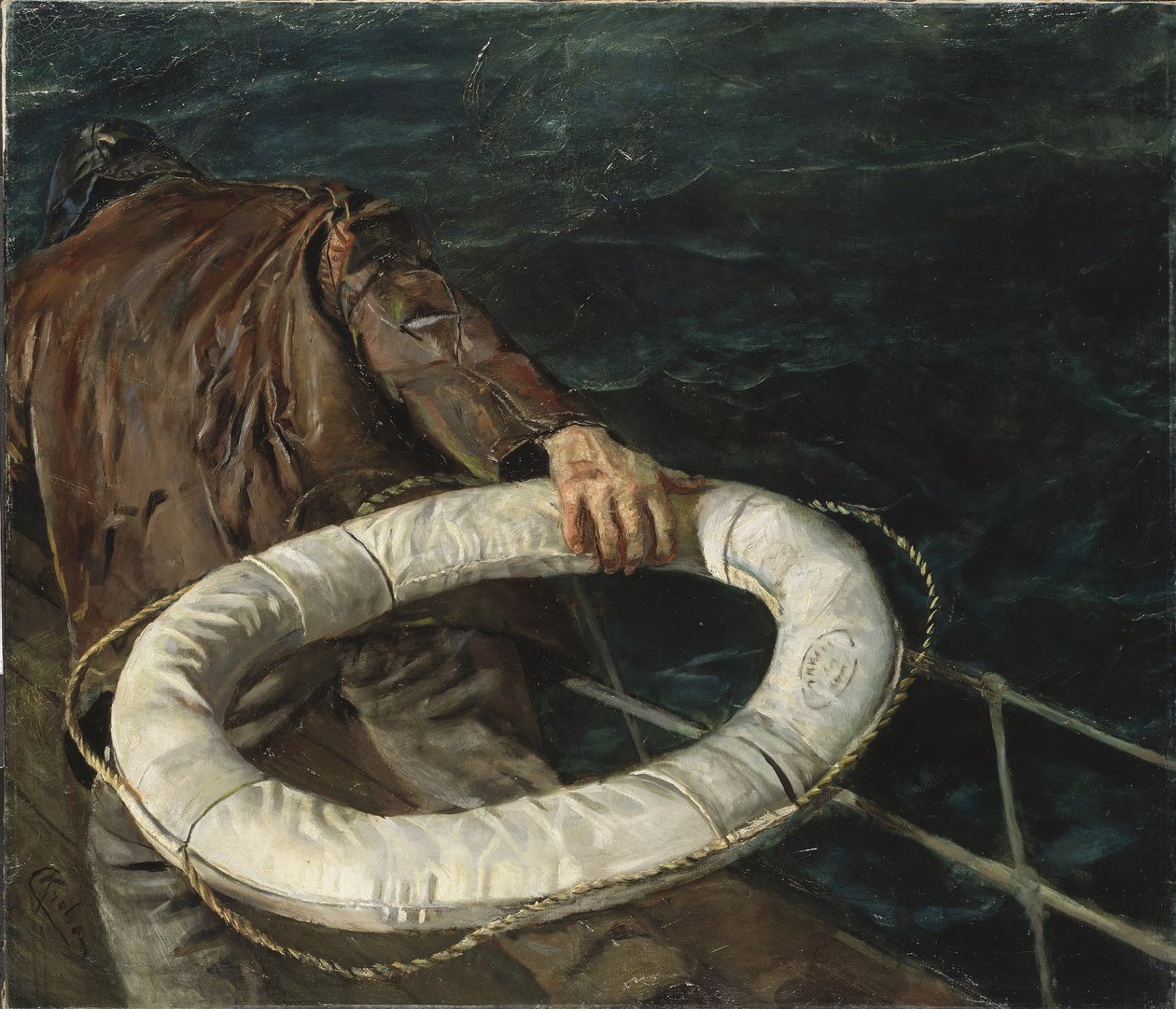 Homme à la mer - Christian Krohg