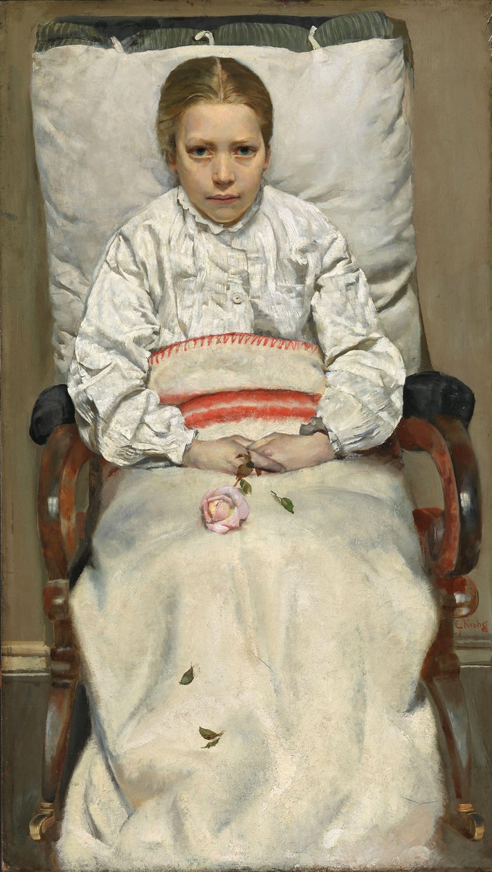Jeune fille malade - Christian Krohg