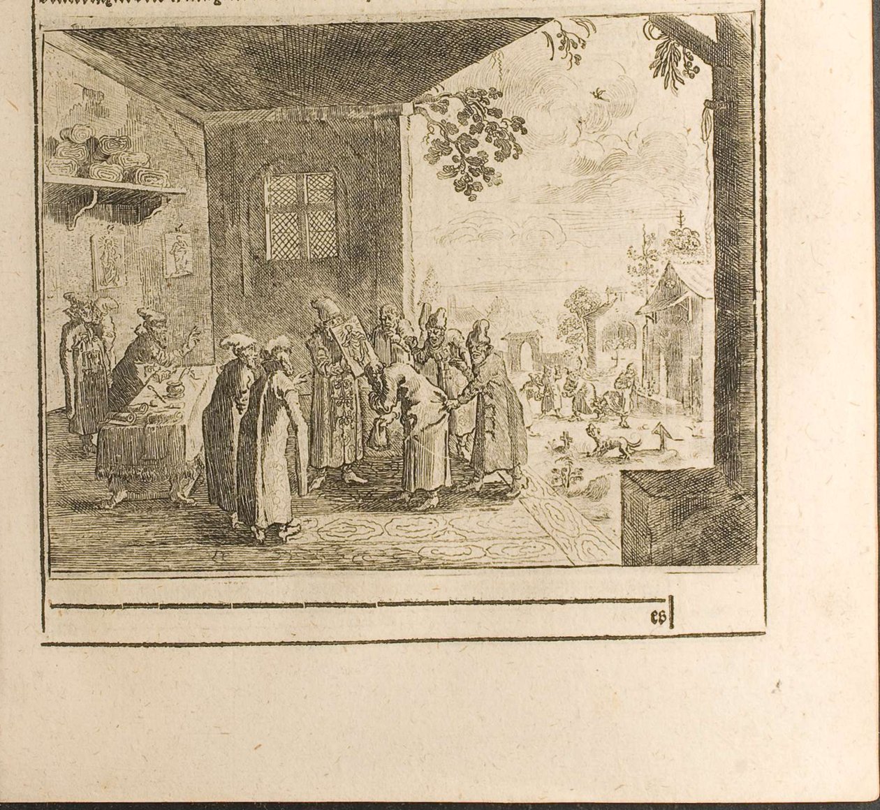 Illustration de la cérémonie du serment de la cour tirée des Voyages au Grand-Duc de Moscovie et au Roi de Perse - Christian Lorenzen Rothgiesser