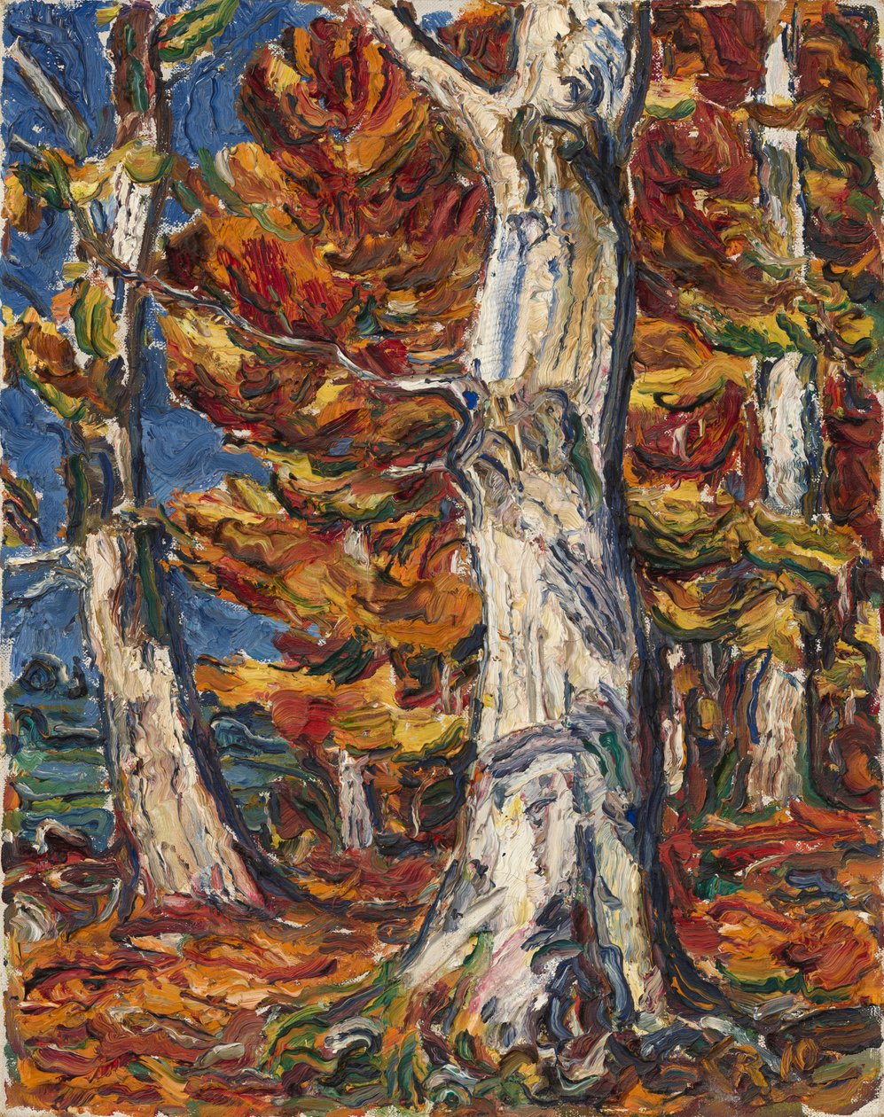 Oiseaux blancs à Fall - Christian Rohlfs