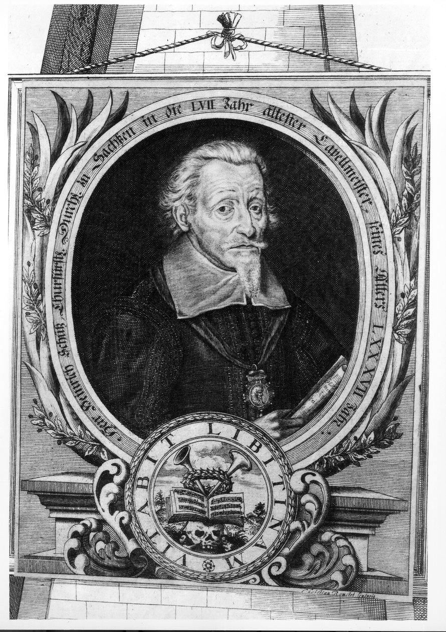 Portrait de Heinrich Schutz (1585-1672) - Christian Romstedt or Romstet