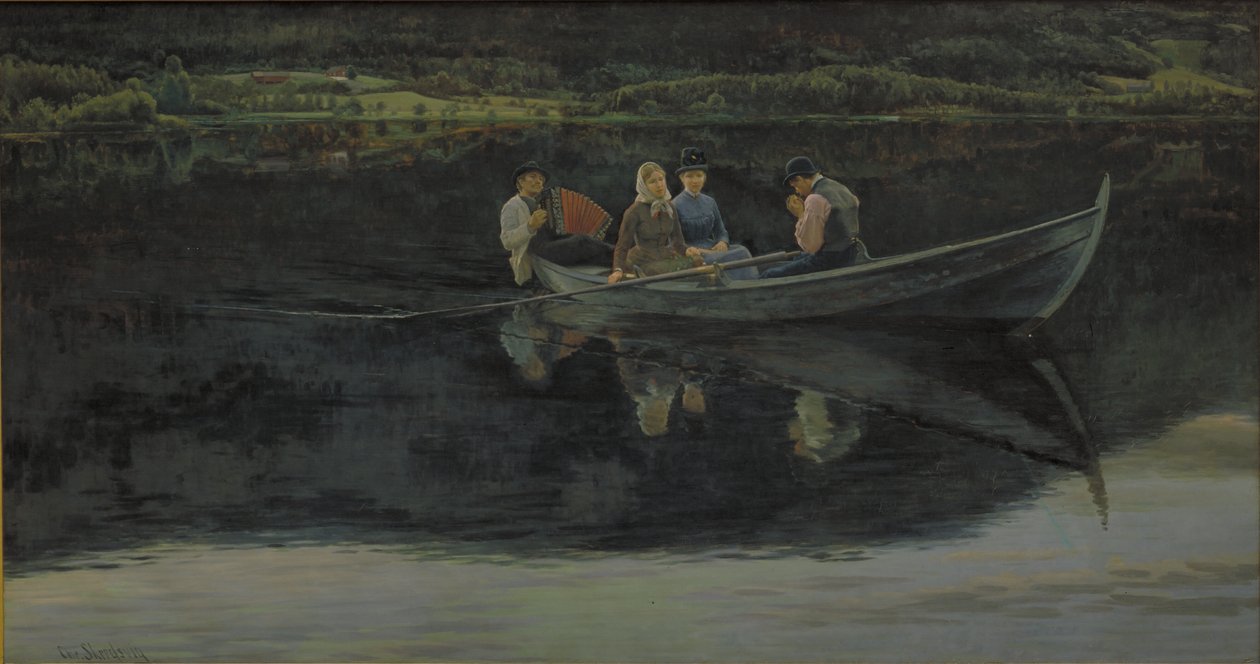 Veille de la Saint-Jean en Norvège - Christian Skredsvig