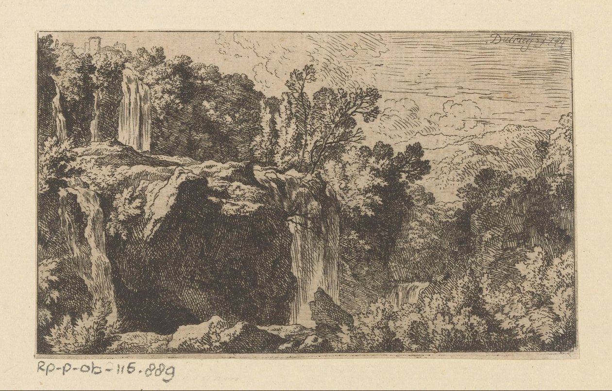 Paysage arcadien avec cascade - Christian Wilhelm Ernst Dietrich