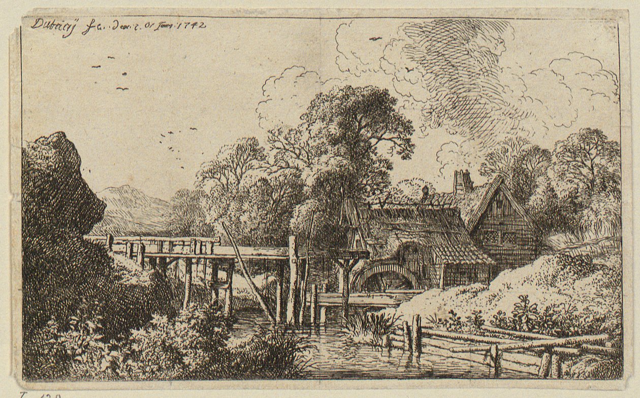 Un moulin avec un haut canal d