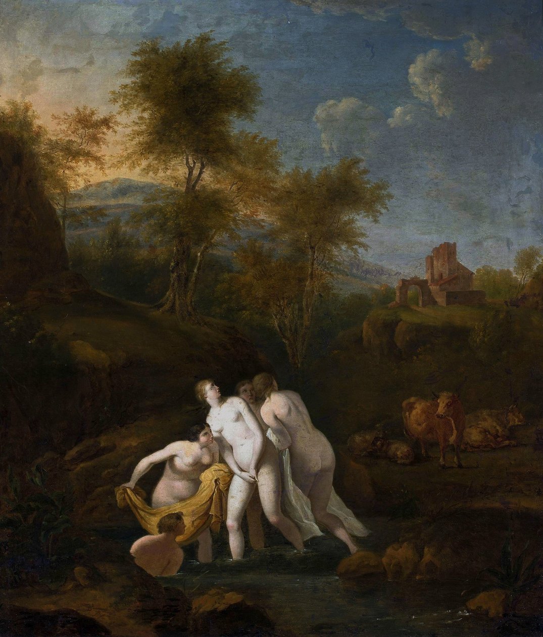 Polonais :  Kąpiel nimf Bain des nymphes - Christian Wilhelm Ernst Dietrich