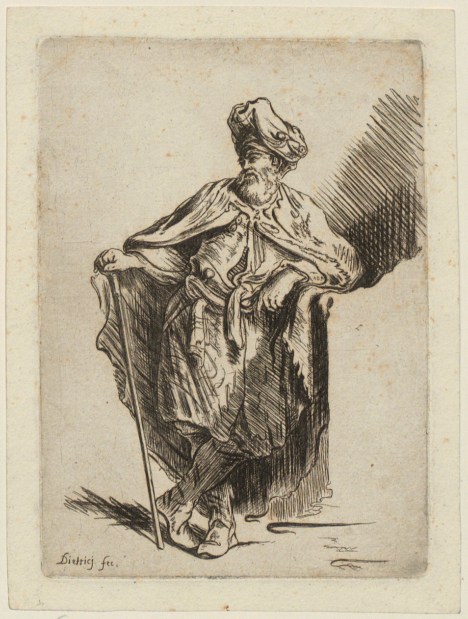 Orientale debout - Christian Wilhelm Ernst Dietrich