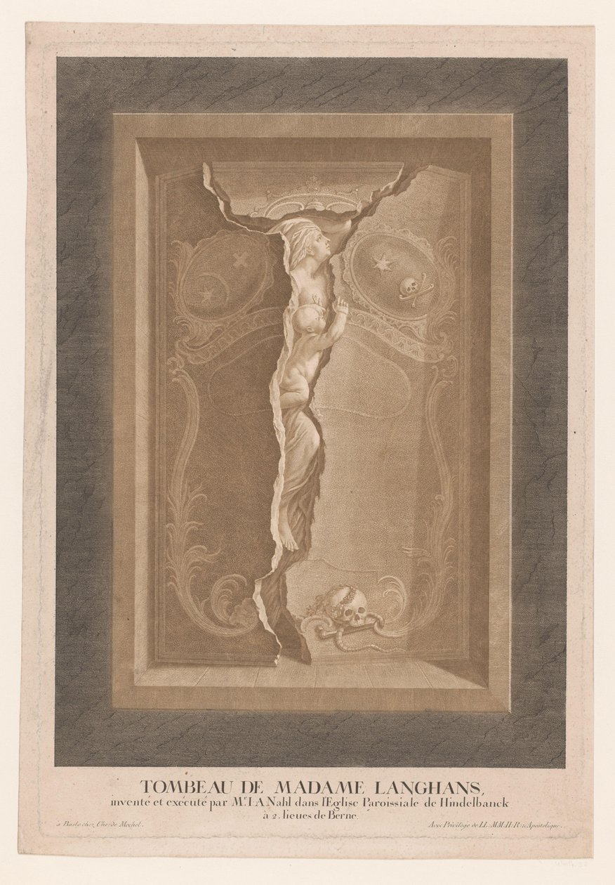 Tombe de Maria Magdalena Langhans dans l